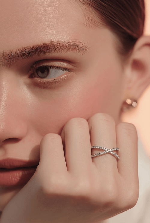 Anello incrociato Regolabile argento - Dimes Maison Italia