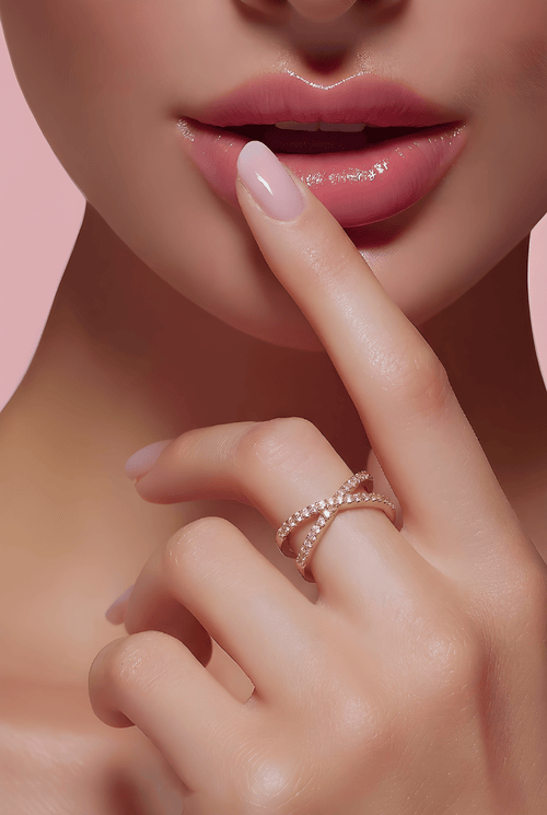 Anello incrociato Regolabile Oro - Dimes Maison Italia